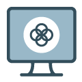 Computer monitor icon